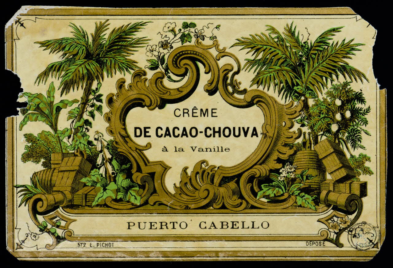 estampe CRÊME  DE CACAO-CHOUVA  à la Vanille 1973.90.28 Photo Mucem