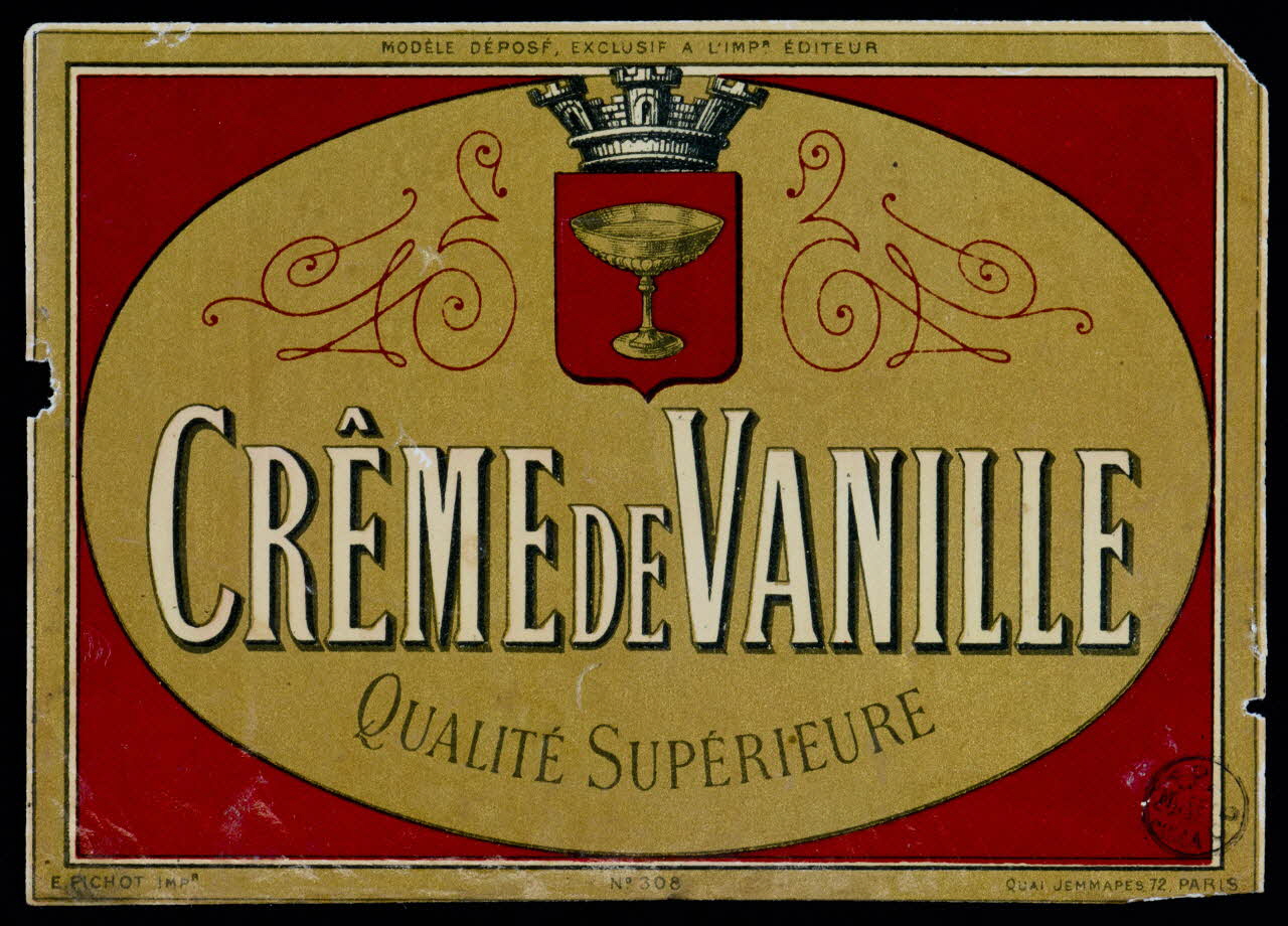 estampe CRÊME DE VANILLE  QUALITE SUPERIEURE 1973.90.30 Photo Mucem