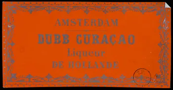 estampe AMSTERDAM  DUBB CURACAO  Liqueur  DE HOLLANDE 1973.90.33 Photo Mucem
