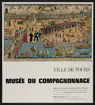 estampe VILLE DE TOURS  MUSEE DU COMPAGNONNAGE 1973.90.4  Photo Mucem