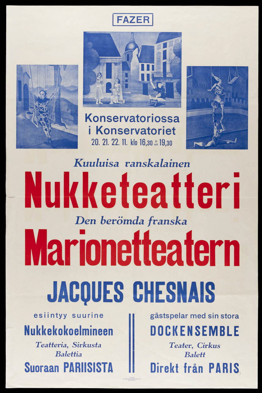 affiche Nukketeatteri  Marionetteatern 1973.91.7 Photo Mucem