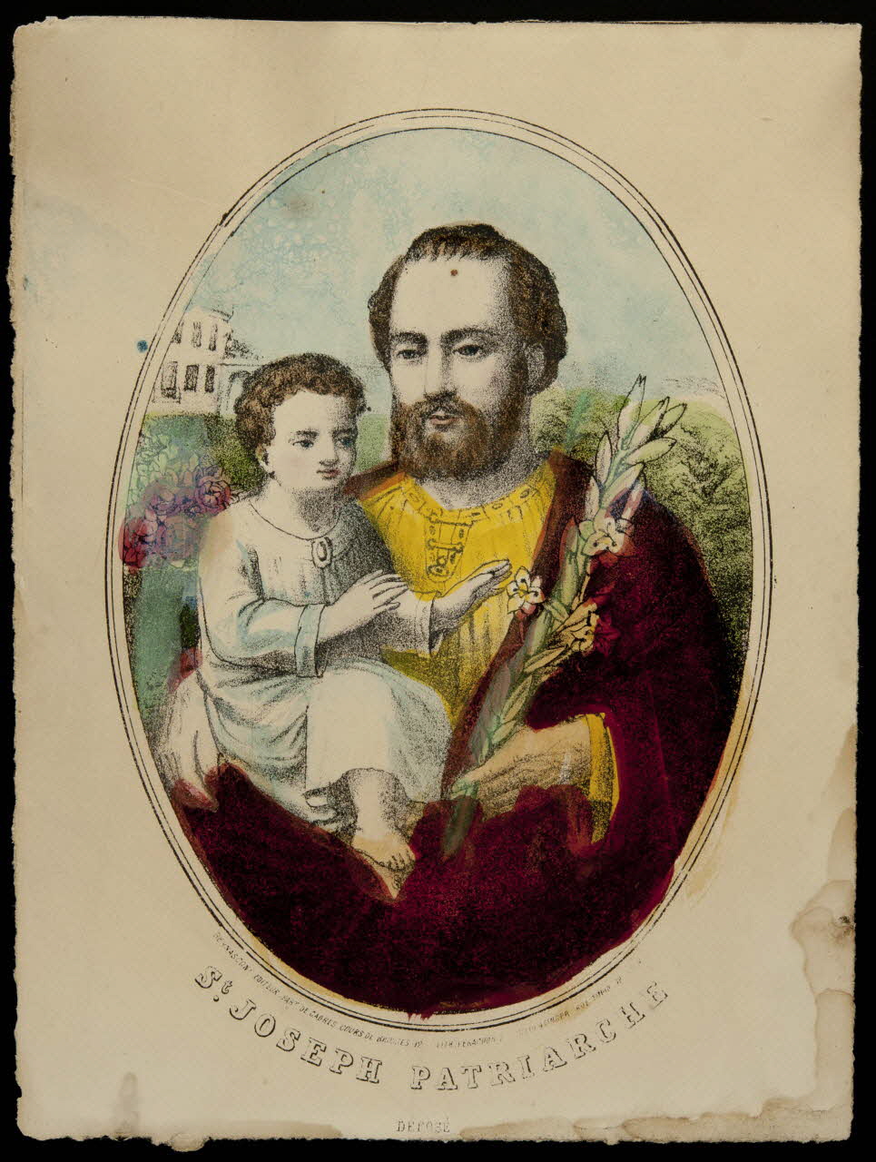estampe St. JOSEPH PATRIARCHE 1973.95.1 Photo Mucem