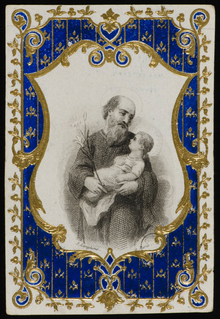 estampe Saint Joseph et l'Enfant Jésus 1973.95.10 Photo Mucem