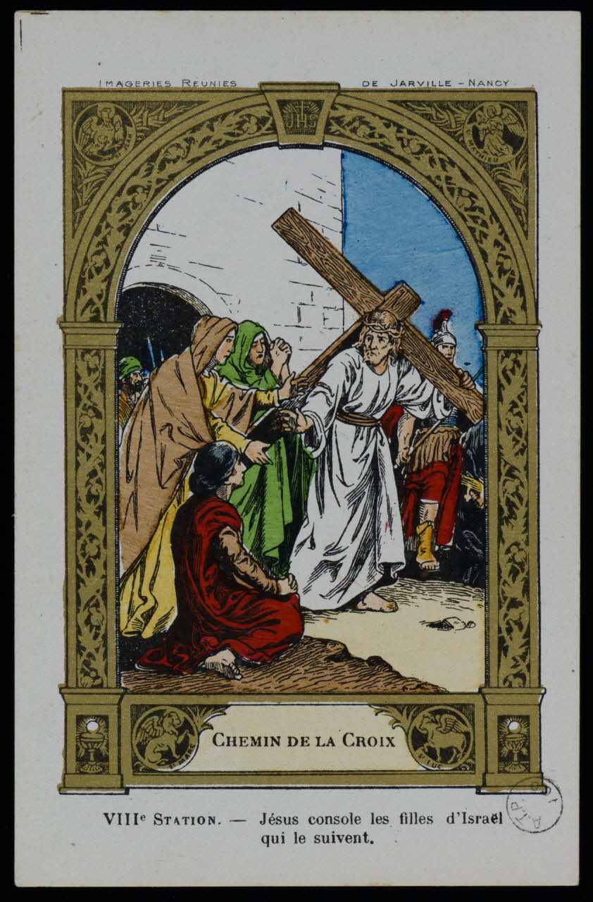 estampe CHEMIN DE CROIX  VIIIe STATION. - Jésus console les filles d'Israël  qui le suivent. 1973.95.103 Photo Mucem