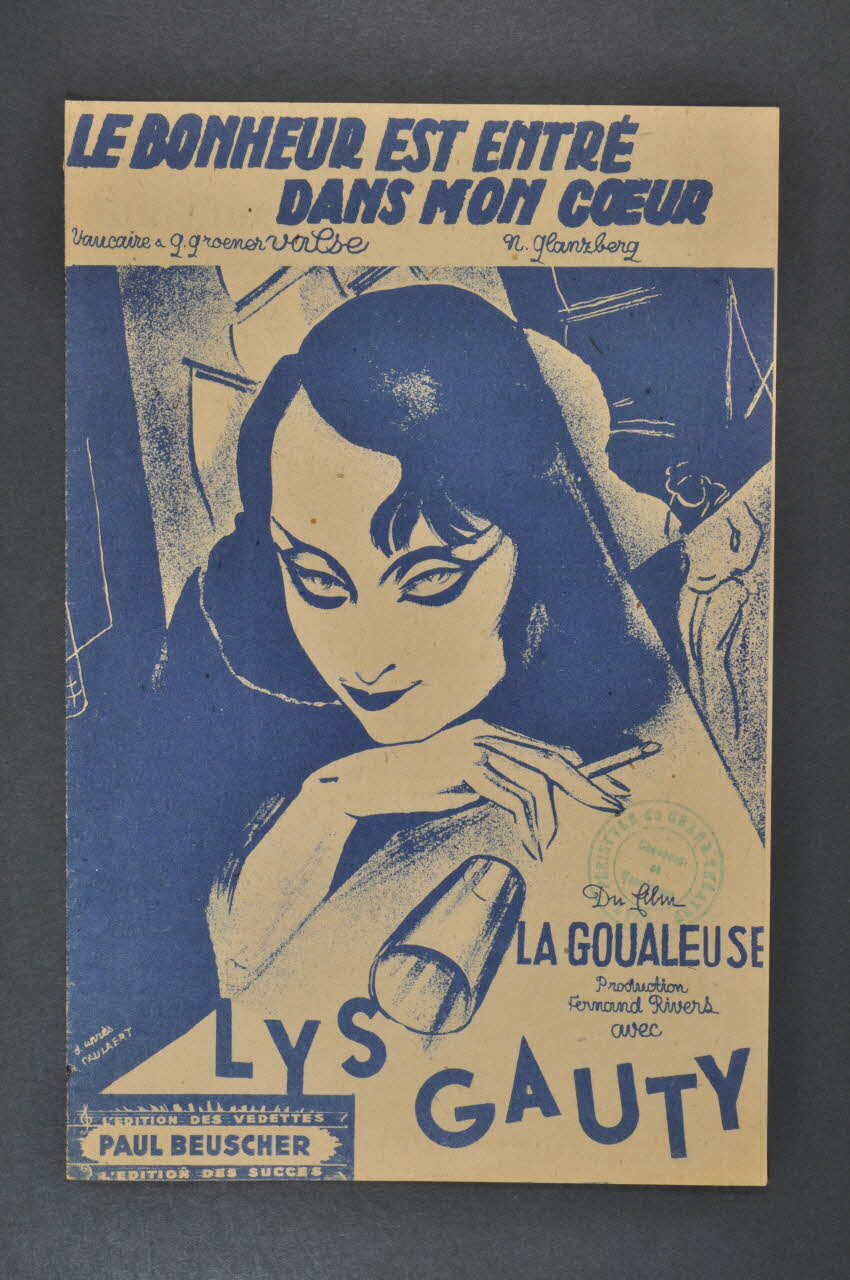 Michel Vaucaire ; Norbert Glanzberg ; Gaston Groener ; Paul Beuscher chanson petit format Île-de-France, France 1938 1966.138.36 Photo Mucem