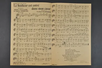 Michel Vaucaire ; Norbert Glanzberg ; Gaston Groener ; Paul Beuscher chanson petit format Île-de-France, France 1938 1966.138.36 Photo Mucem