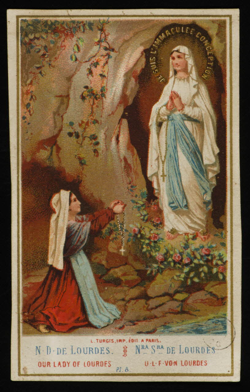 estampe N.D. DE LOURDES. 1973.95.33 Photo Mucem