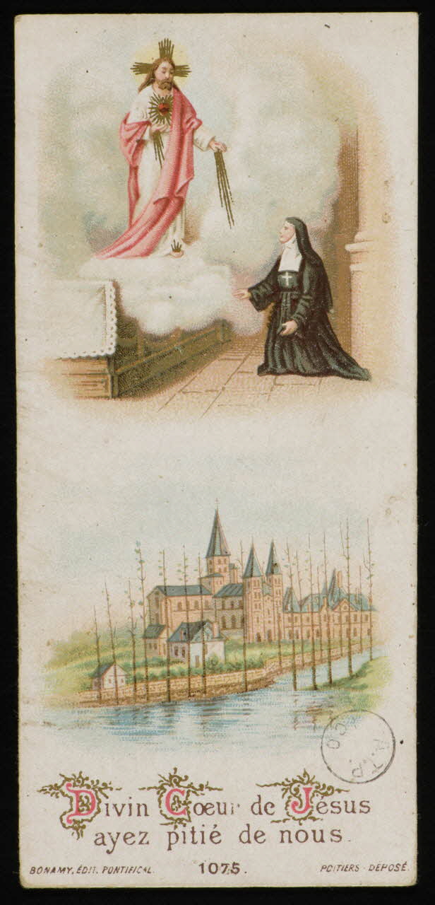 estampe Divin Coeur de Jésus  ayez pitié de nous. 1973.95.37 Photo Mucem