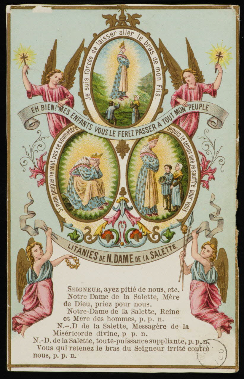 estampe LITANIES DE N. DAME DE LA SALETTE 1973.95.42 Photo Mucem