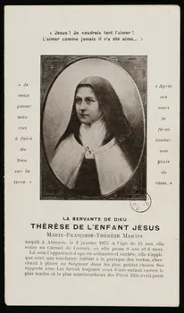 estampe LA SERVANTE DE DIEU  THERESE DE L'ENFANT JESUS 1973.95.55 Photo Mucem