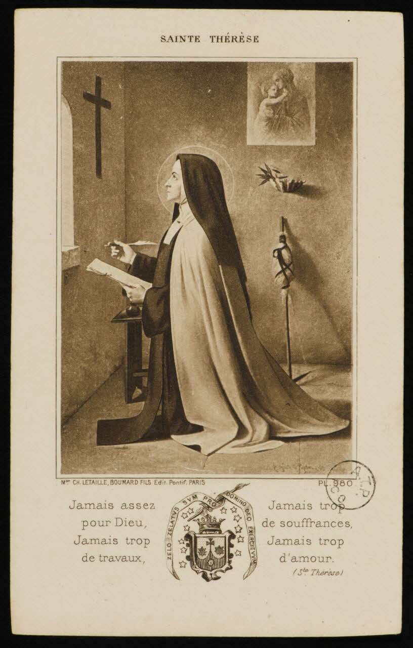 estampe SAINTE THERESE 1973.95.57 Photo Mucem