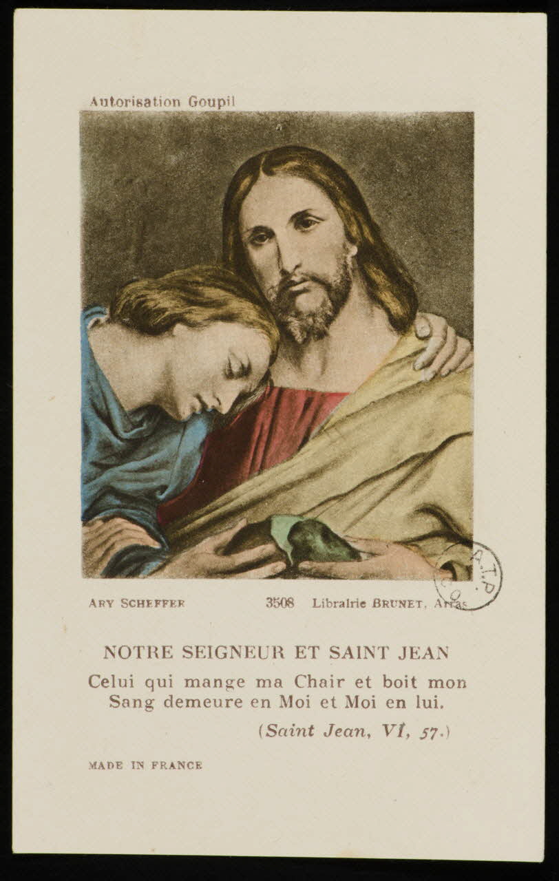 estampe NOTRE SEIGNEUR ET SAINT JEAN 1973.95.69 Photo Mucem