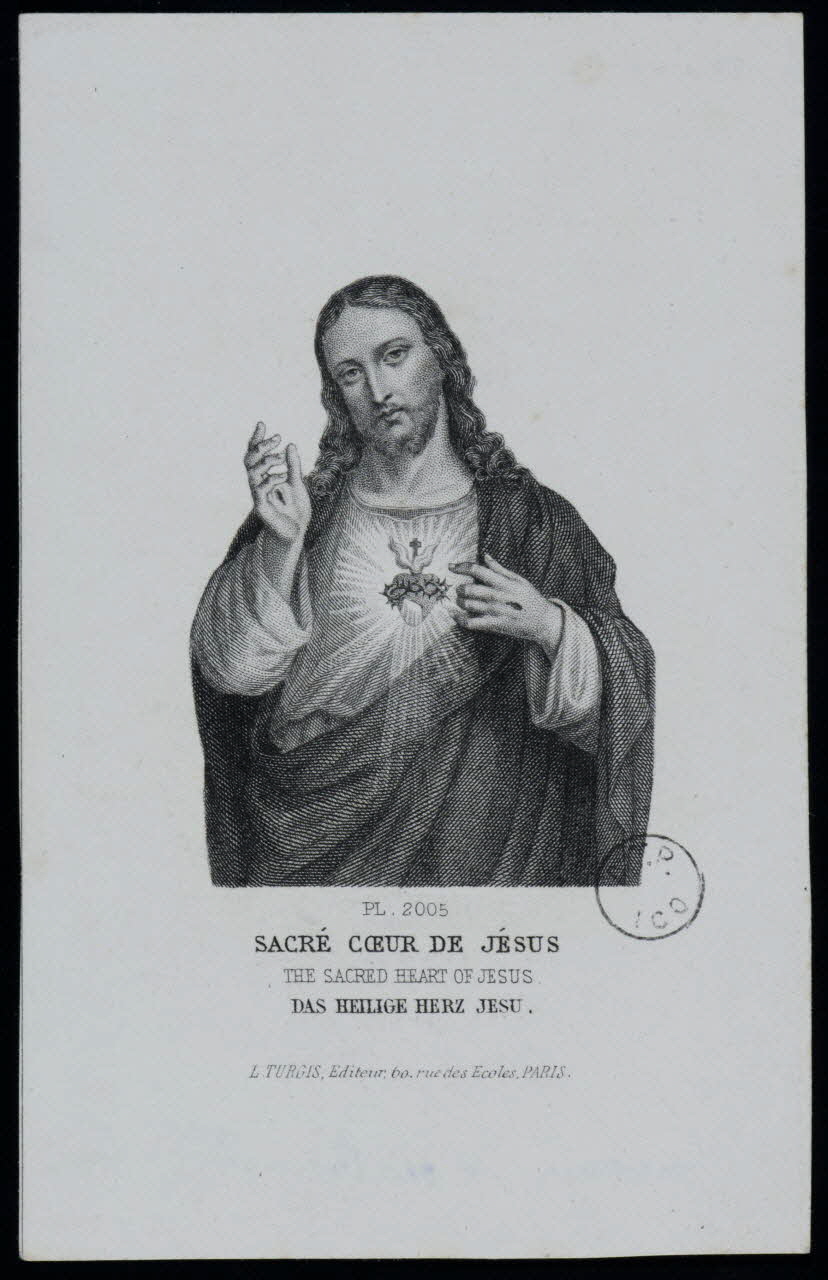 estampe SACRE COEUR DE JESUS 1973.95.77 Photo Mucem