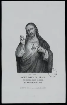 estampe SACRE COEUR DE JESUS 1973.95.77 Photo Mucem