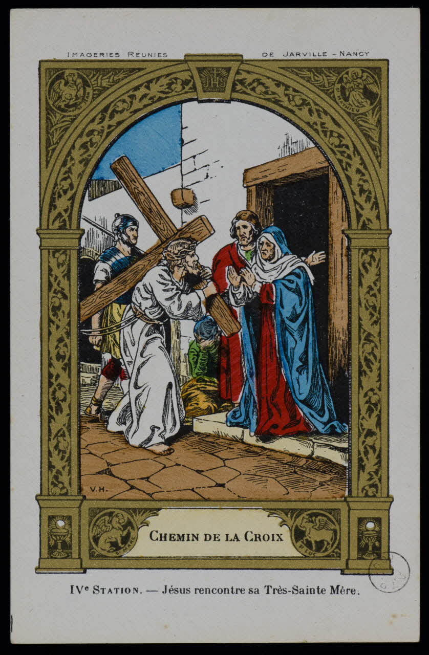 estampe CHEMIN DE LA CROIX  IVe STATION. - Jésus rencontre sa Très-Sainte Mère. 1973.95.99 Photo Mucem