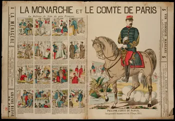 estampe LA MONARCHIE ET LE COMTE DE PARIS 1974.31.1.2 Photo Mucem