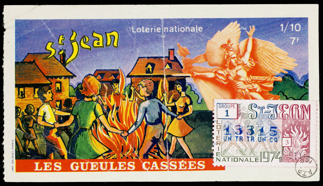 estampe Loterie nationale  St. Jean  LES GUEULES CASSEES 1974.34.15 Photo Mucem