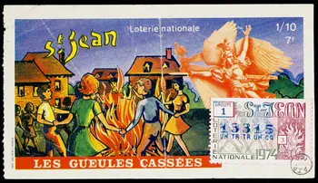 estampe Loterie nationale  St. Jean  LES GUEULES CASSEES 1974.34.15 Photo Mucem