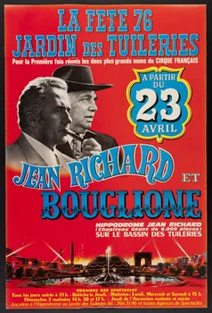 affiche LA FETE 76  JARDIN DES TUILERIES  JEAN RICHARD ET  BOUGLIONE 1974.34.19  Photo Mucem