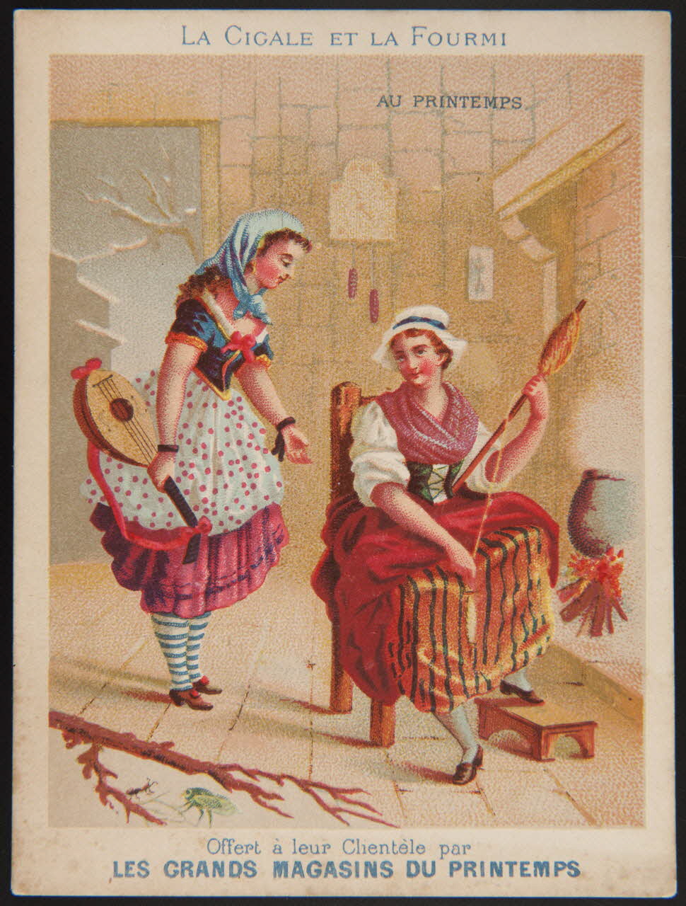 Bouillon Rivoyre ; Dangivillé carte réclame chromo Paris 1878-1880 1974.50.1024 Photo Mucem