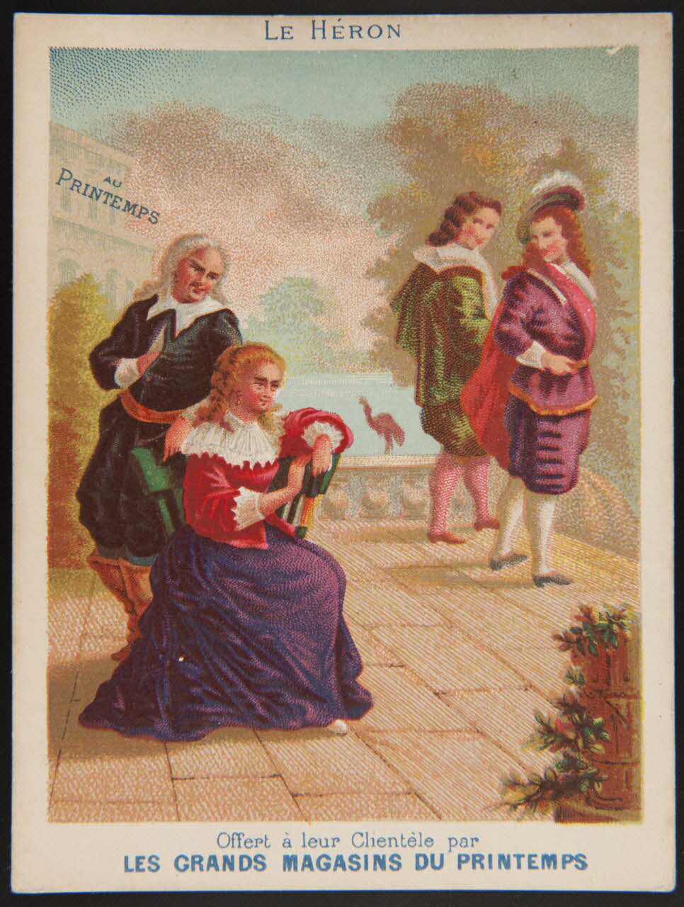 Dangivillé ; Bouillon-Rivoyre carte réclame chromo Paris 1878-1880 1974.50.1025 Photo Mucem