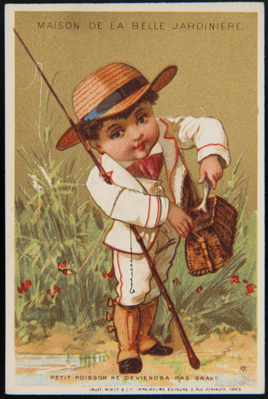carte réclame PETIT POISSON NE DEVIENDRA PAS GRAND 1974.50.134 Photo Mucem