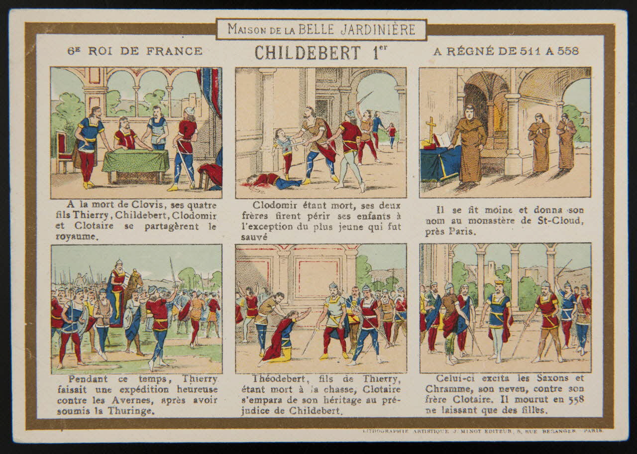 carte réclame CHILDEBERT 1er 1974.50.138 Photo Mucem