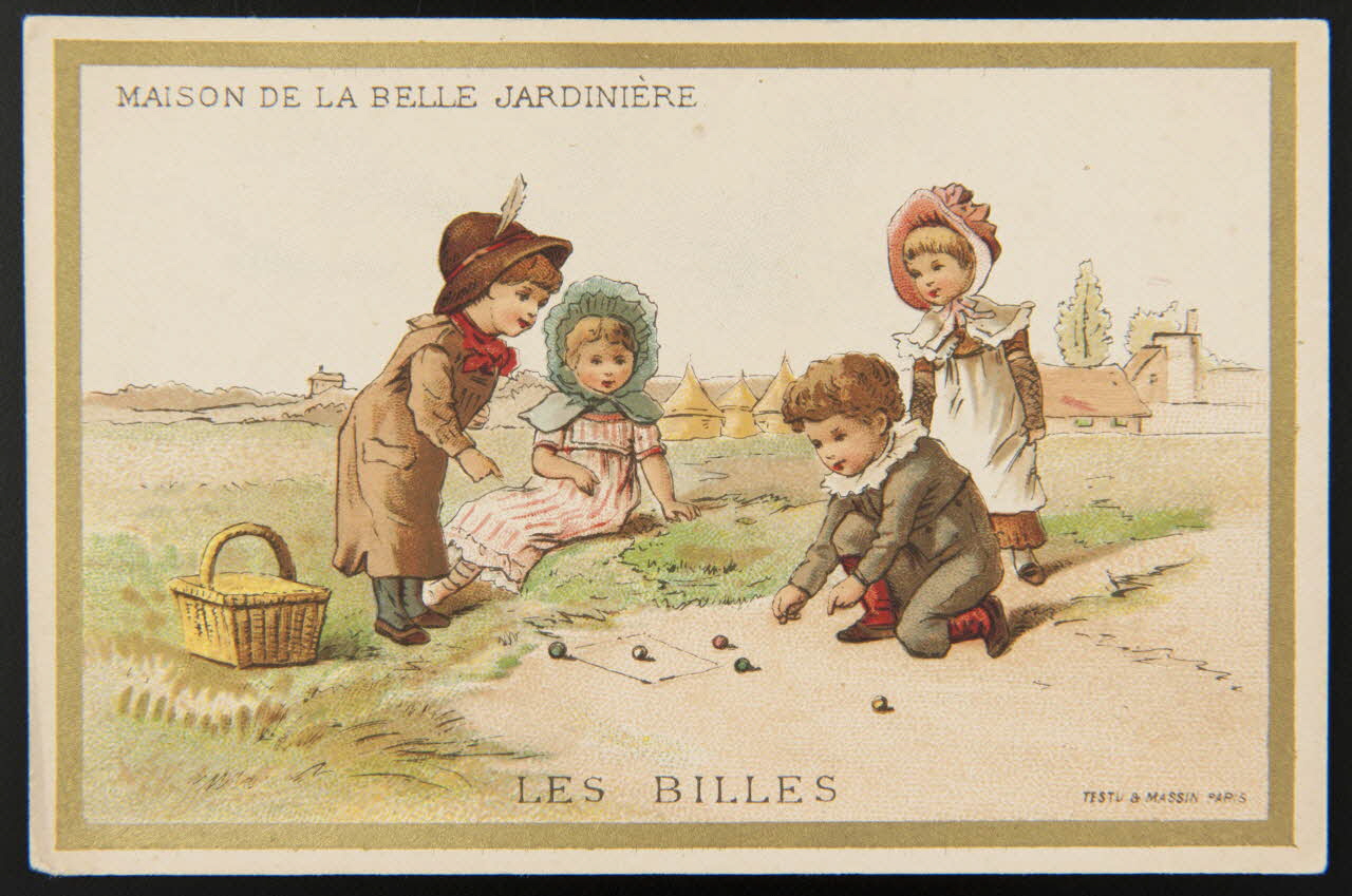 carte réclame LES BILLES 1974.50.144 Photo Mucem