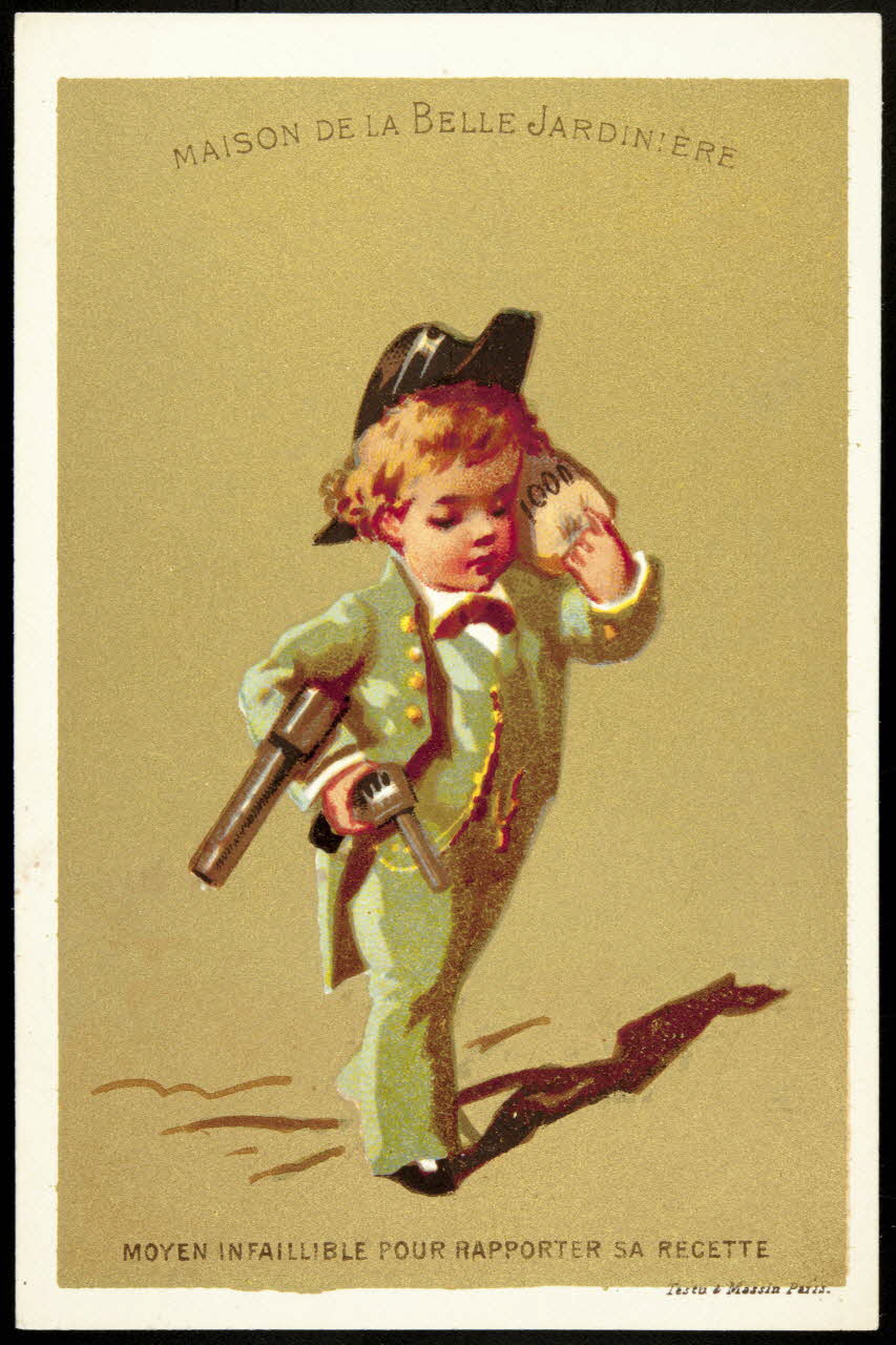 carte réclame MOYEN INFAILLIBLE POUR RAPPORTER SA RECETTE 1974.50.149 Photo Mucem