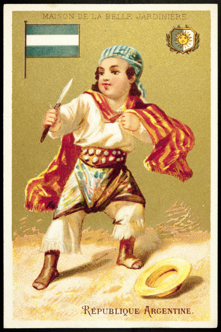 carte réclame REPUBLIQUE ARGENTINE. 1974.50.154 Photo Mucem