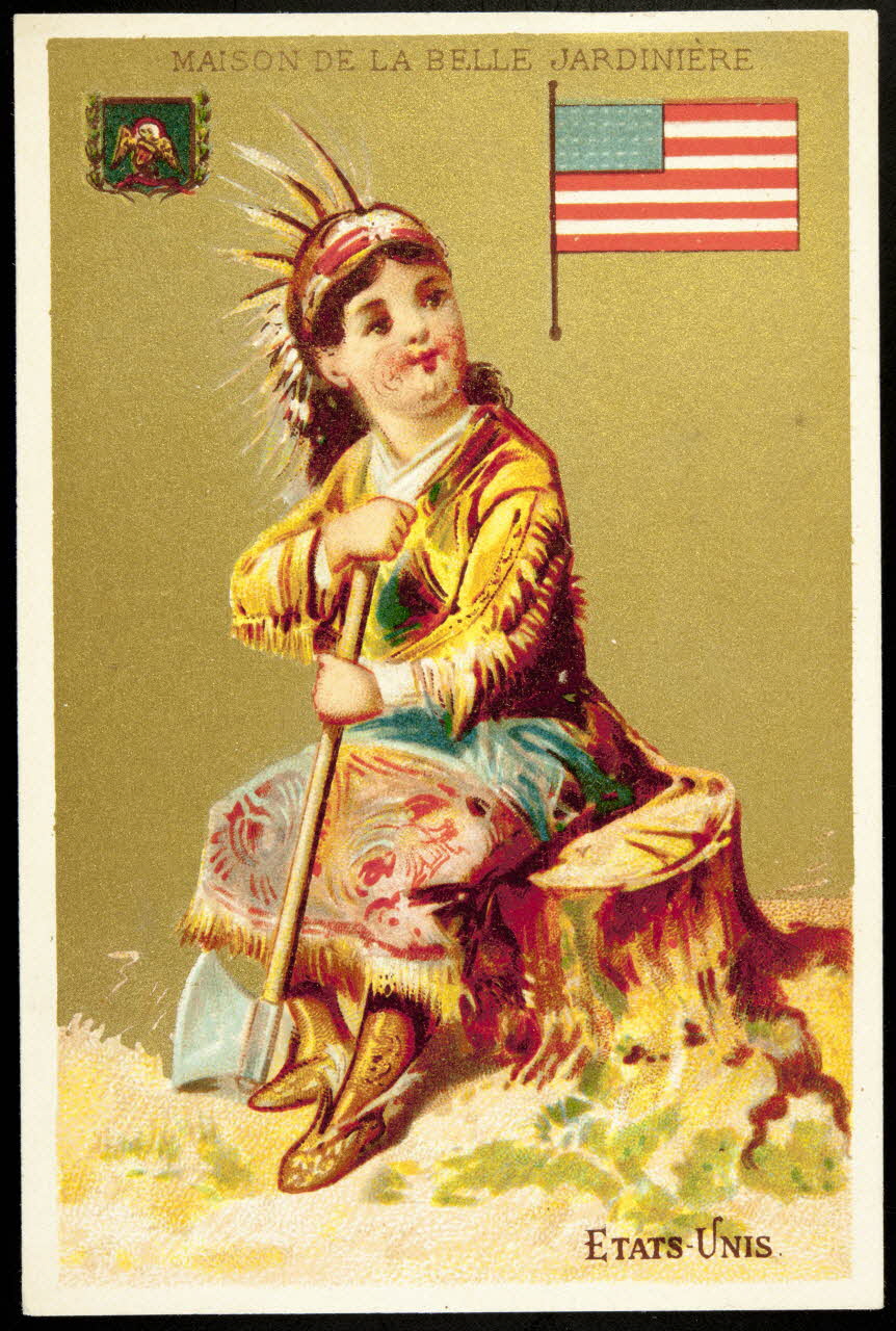 carte réclame ETATS-UNIS. 1974.50.158 Photo Mucem