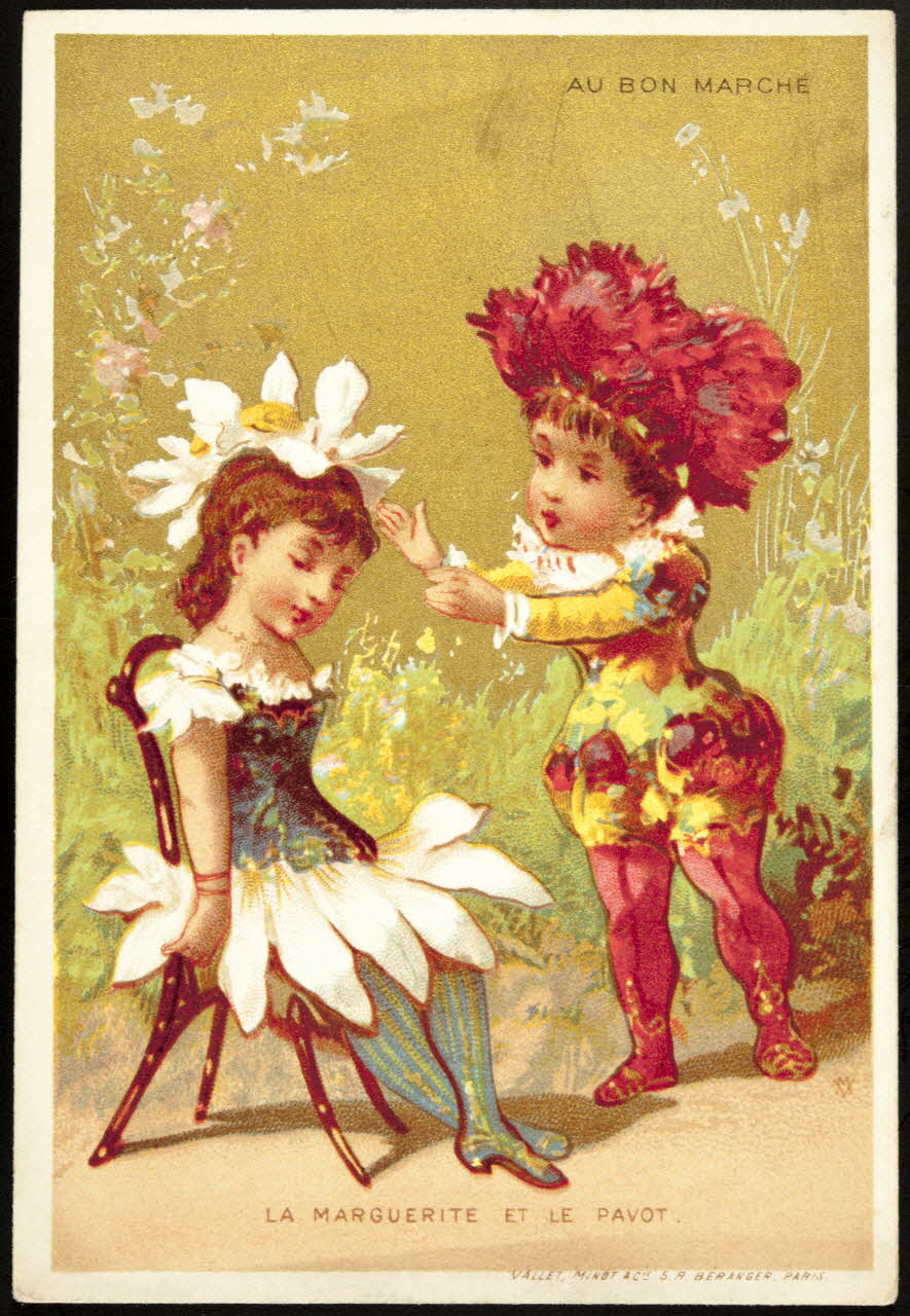 carte réclame LA MARGUERITE ET LE PAVOT. 1974.50.167 Photo Mucem