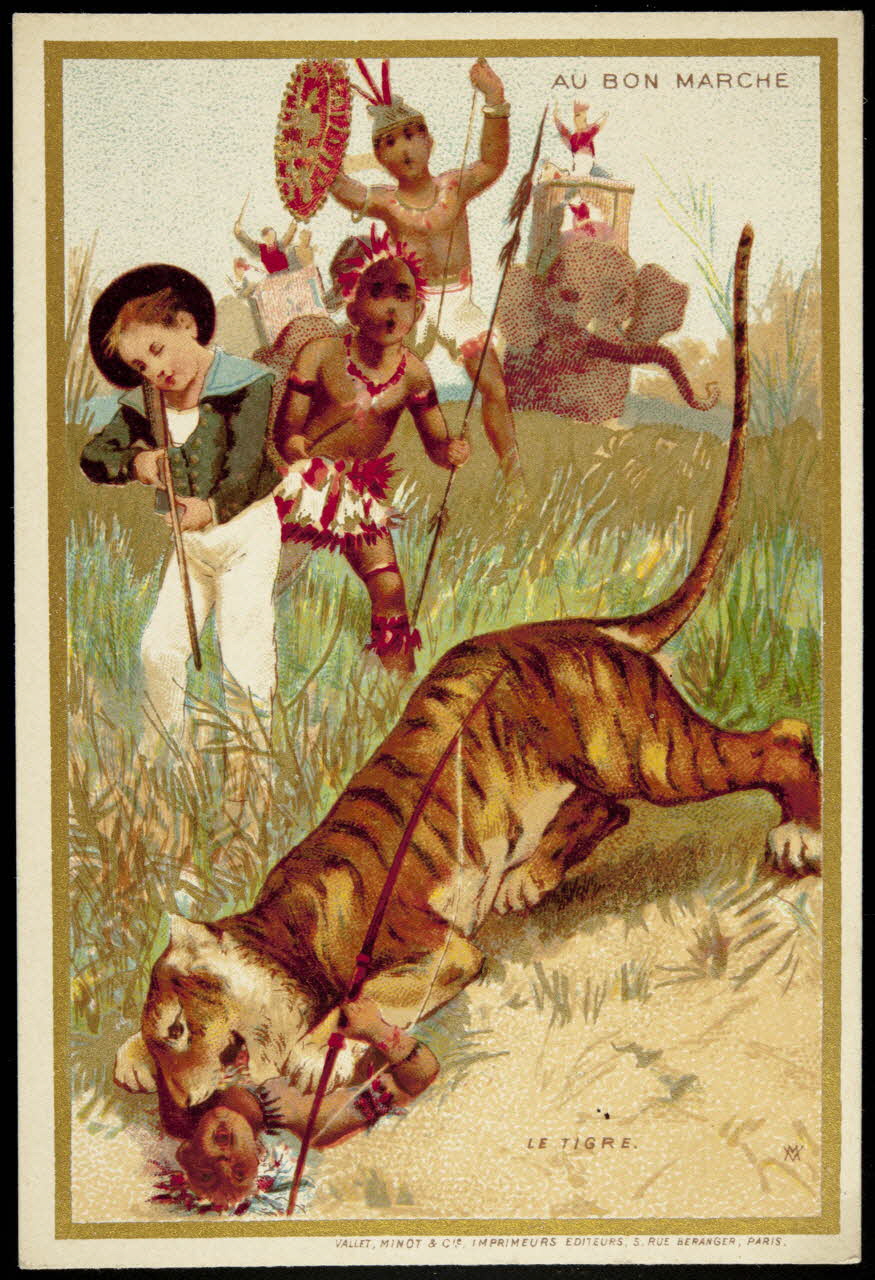 carte réclame LE TIGRE. 1974.50.168 Photo Mucem