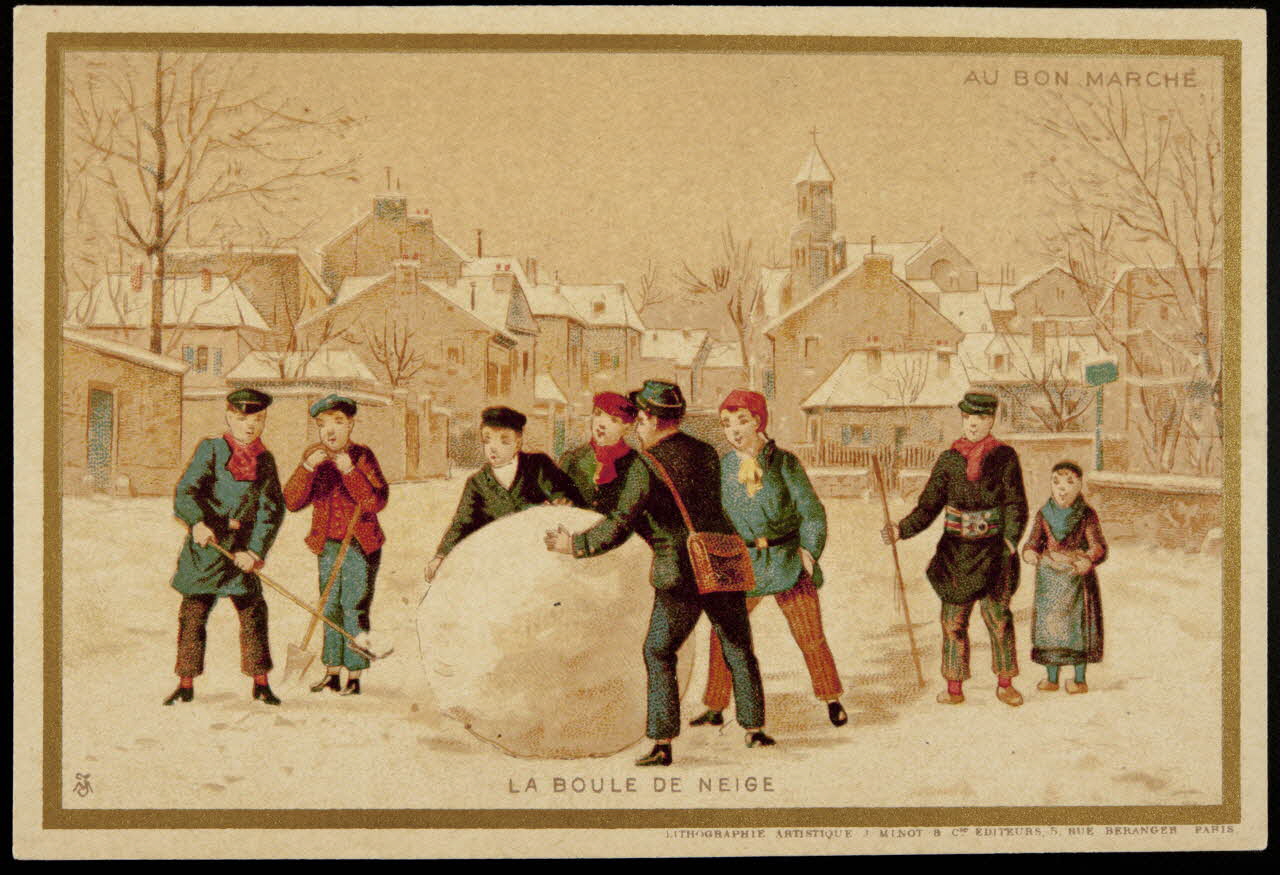 carte réclame LA BOULE DE NEIGE 1974.50.177 Photo Mucem