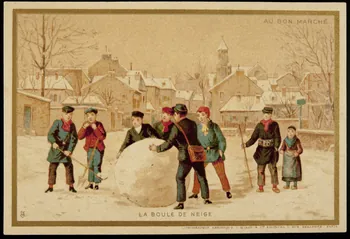 carte réclame LA BOULE DE NEIGE 1974.50.177 Photo Mucem