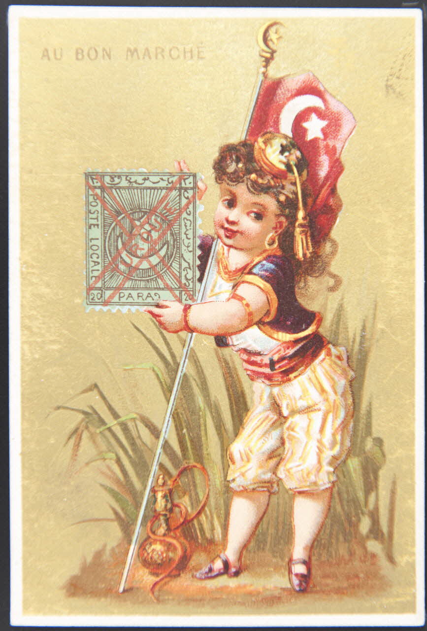 carte réclame Jeune fille turque 1974.50.203 Photo Mucem