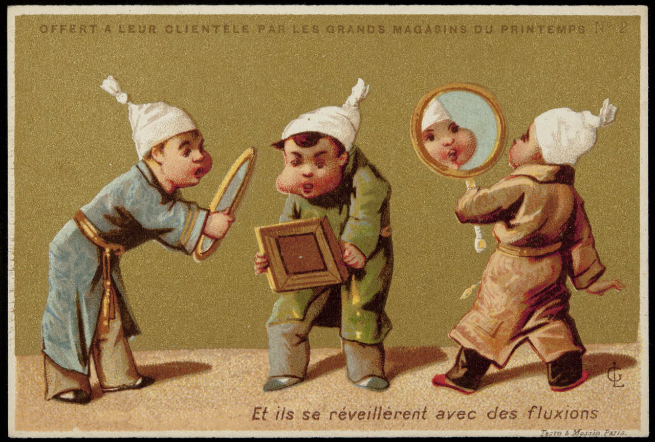 carte réclame Et ils se réveillèrent avec des fluxions 1974.50.219 Photo Mucem