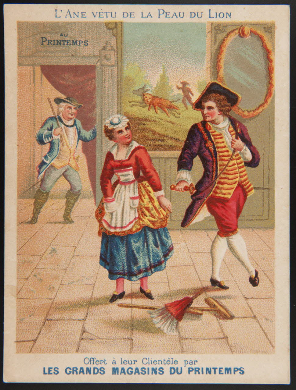 Bouillon-Rivoyre ; Dangivillé carte réclame chromo Paris 1877-1890 1974.50.235 Photo Mucem