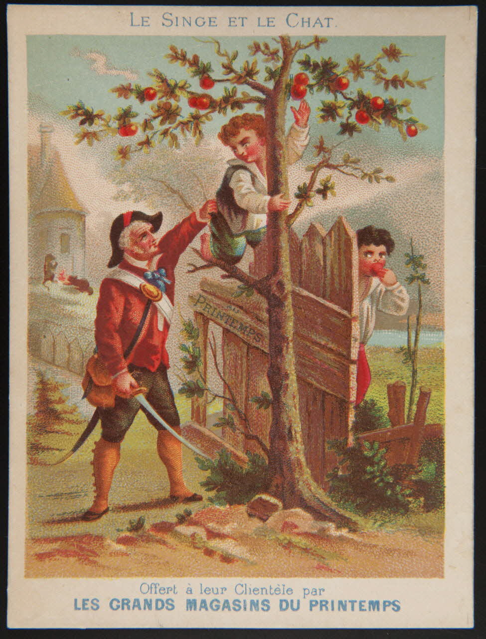 Dangivillé ; Bouillon Rivoyre carte réclame chromo Paris 1878-1880 1974.50.236 Photo Mucem