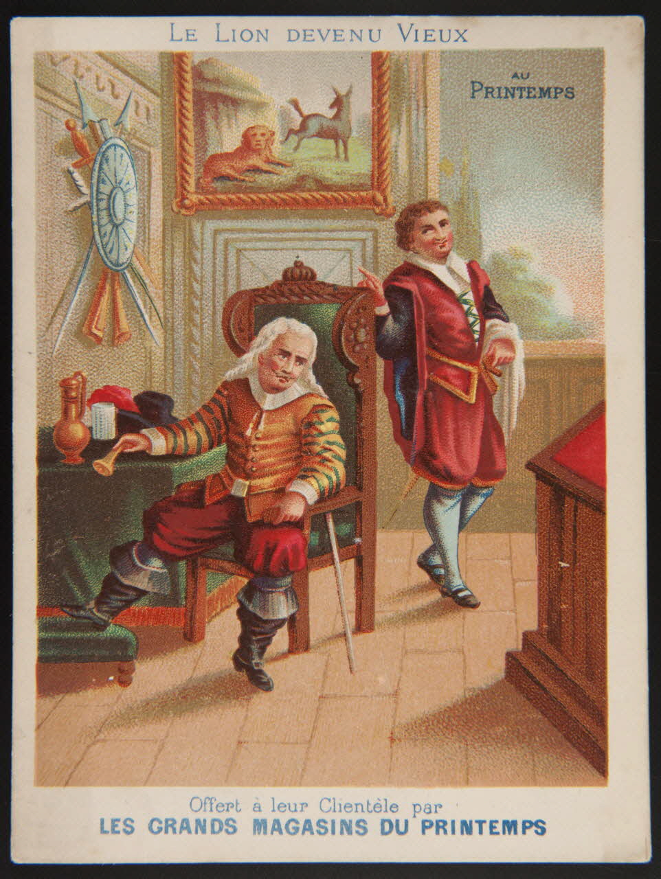 Dangivillé ; Bouillon-Rivoyre carte réclame chromo Paris 1878-1880 1974.50.237 Photo Mucem