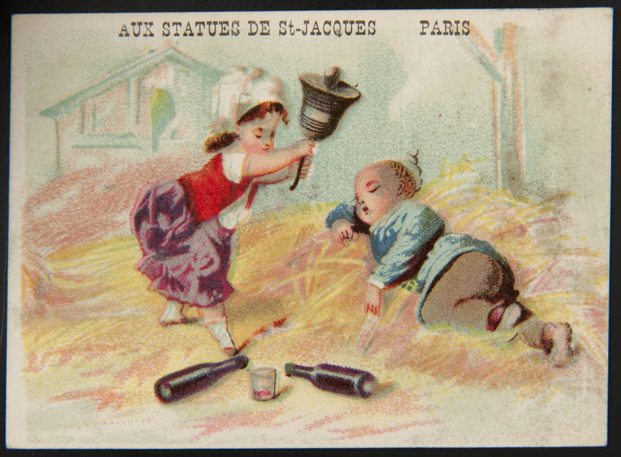 carte réclame Le sommeil du meunier 1974.50.299 Photo Mucem