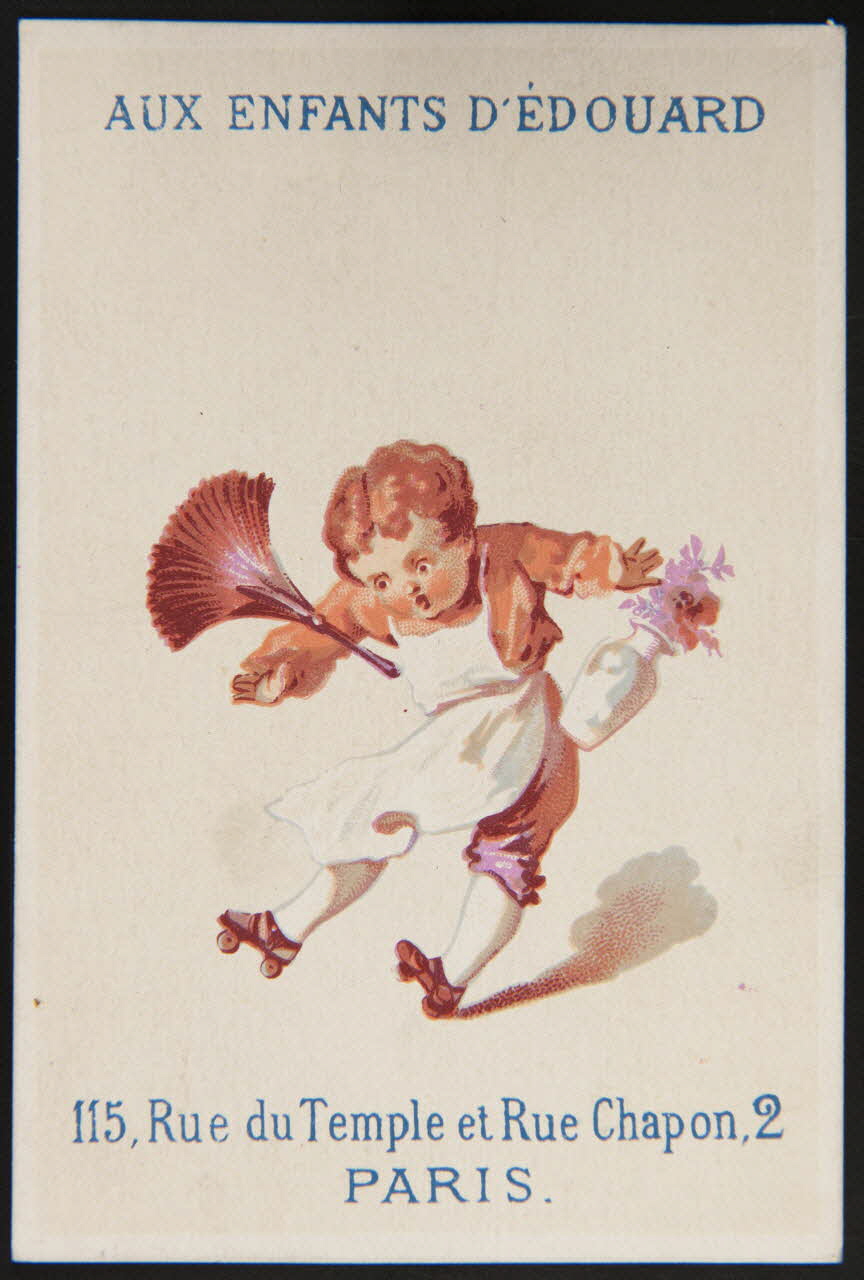 Hamelin carte réclame chromo Paris 1870 1974.50.353 Photo Mucem