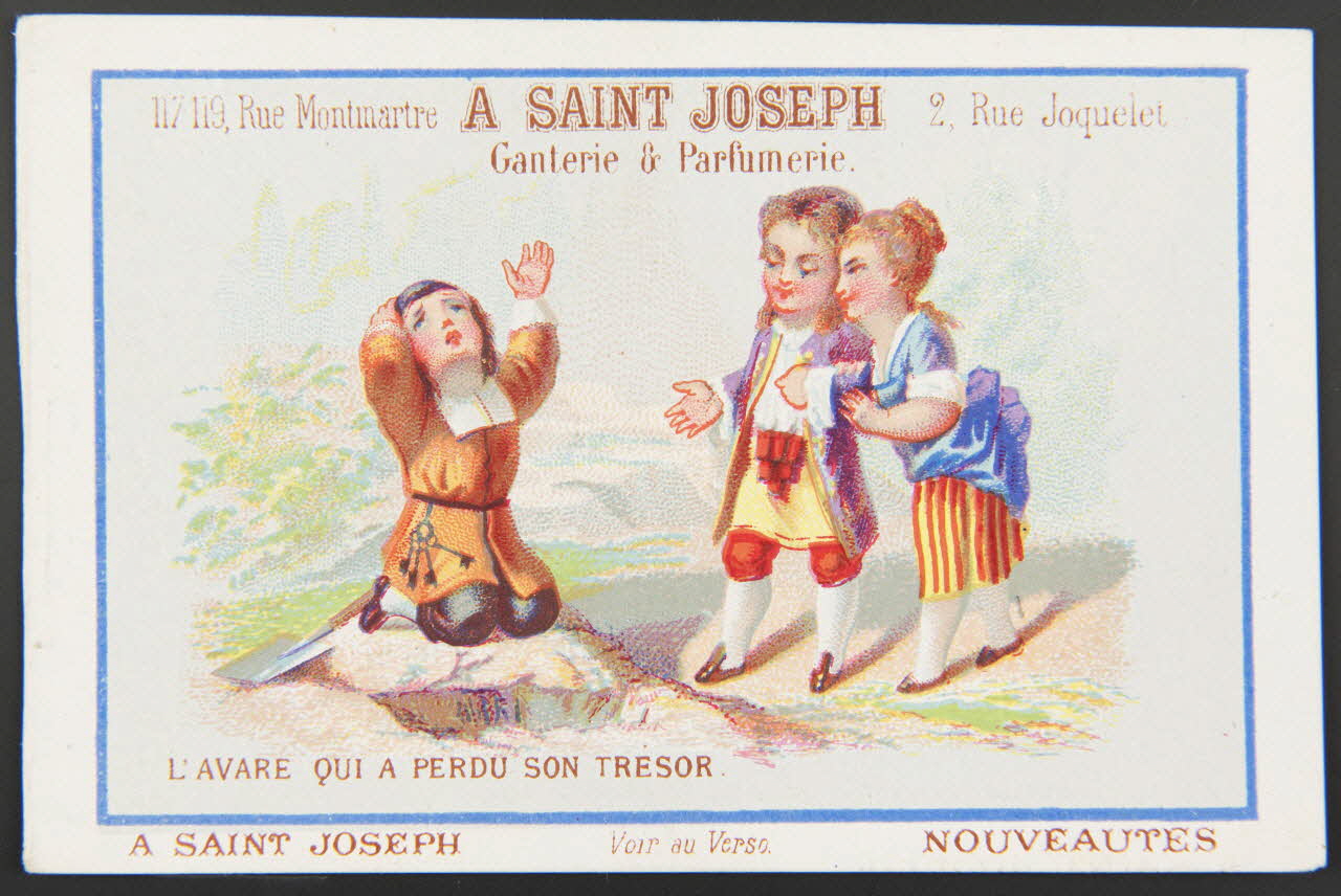 carte réclame L'AVARE QUI A PERDU SON TRESOR 1974.50.420 Photo Mucem