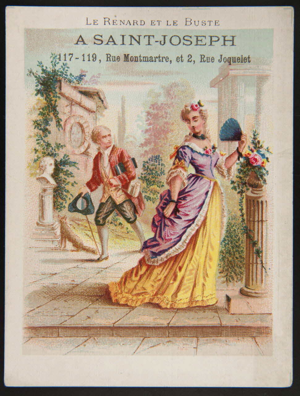 Cochet et Roulié ; Bouillon-Rivoyre carte réclame chromo Paris 1877-1880 1974.50.427 Photo Mucem