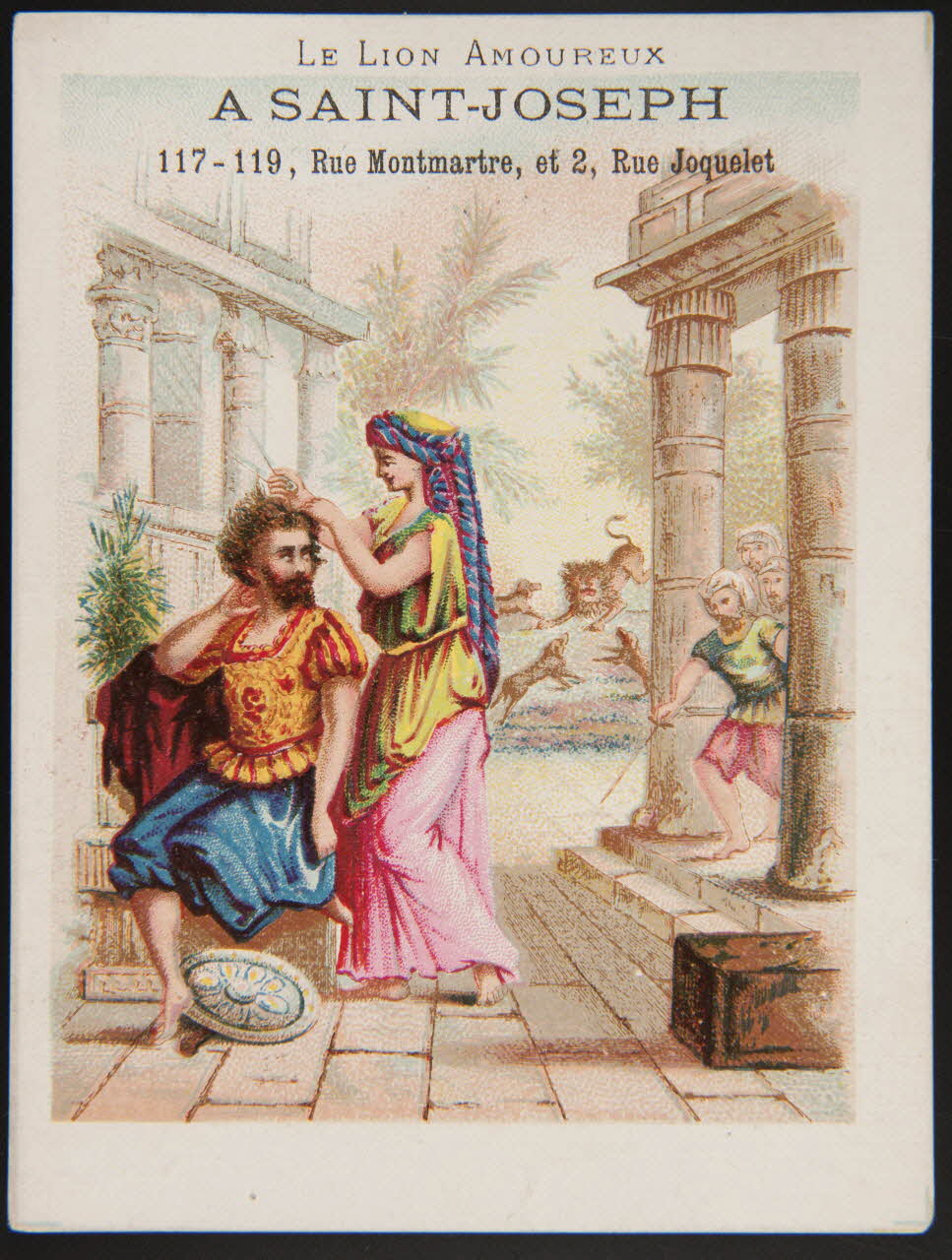 Cochet Roulié ; Bouillon Rivoire carte réclame chromo Paris 1878-1880 1974.50.430 Photo Mucem