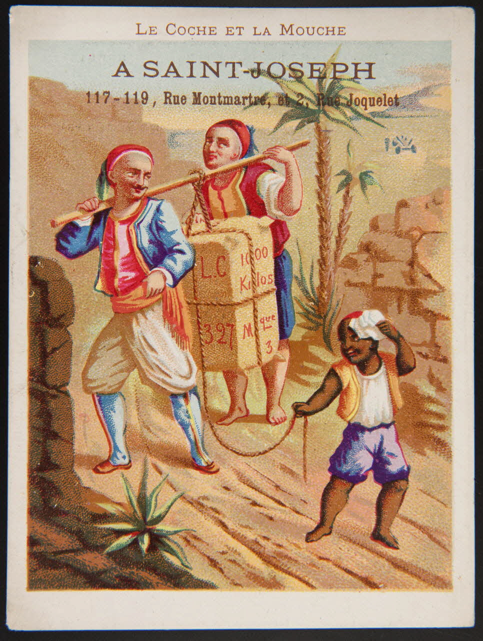 Cochet et Roulié ; Bouillon-Rivoyre carte réclame chromo Paris 1878-1880 1974.50.431 Photo Mucem