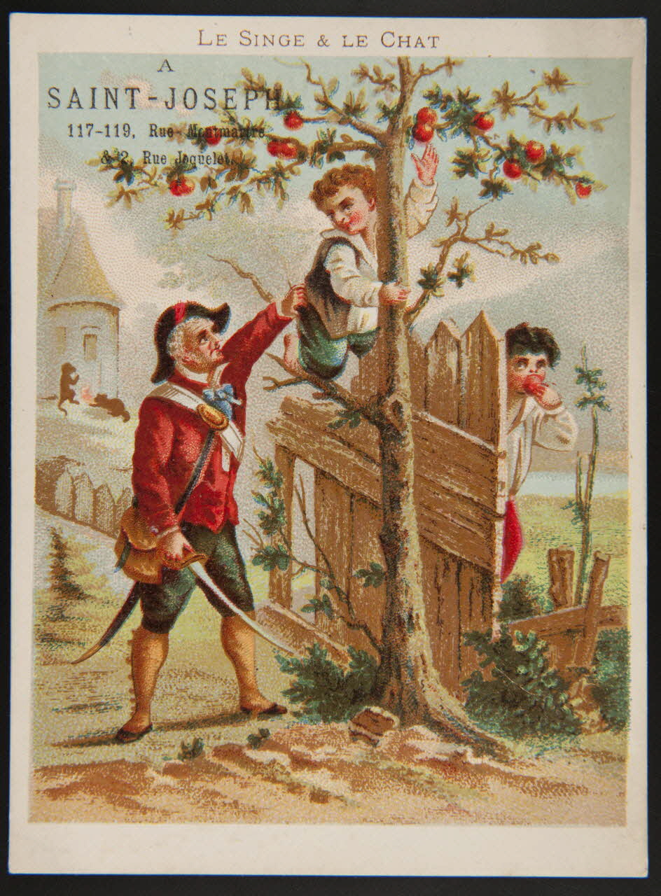 Cochet Roulié ; Bouillon Rivoire carte réclame chromo Paris 1878-1880 1974.50.434 Photo Mucem