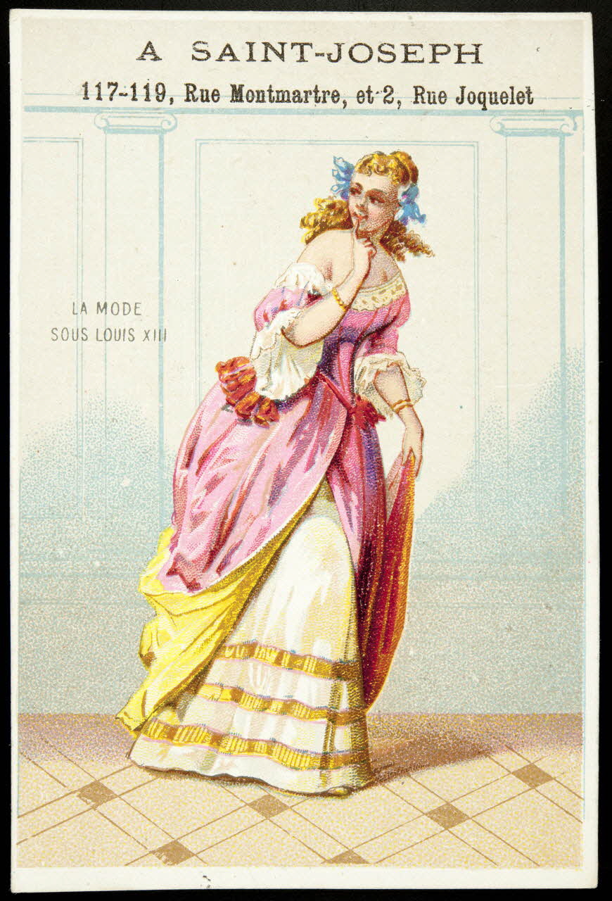 carte réclame LA MODE  SOUS LOUIS XIII 1974.50.447 Photo Mucem