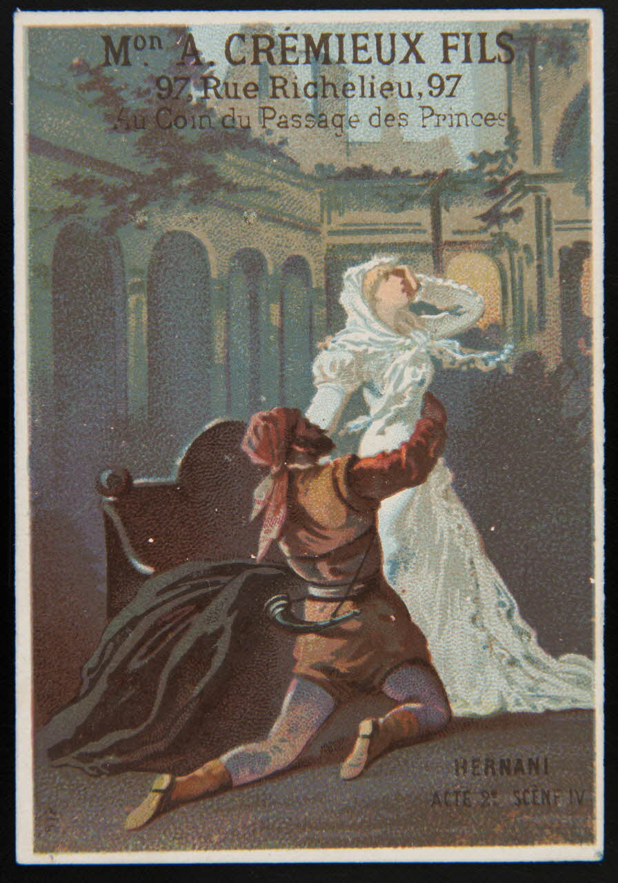 carte réclame HERNANI  ACTE 2e SCENE IV 1974.50.456 Photo Mucem