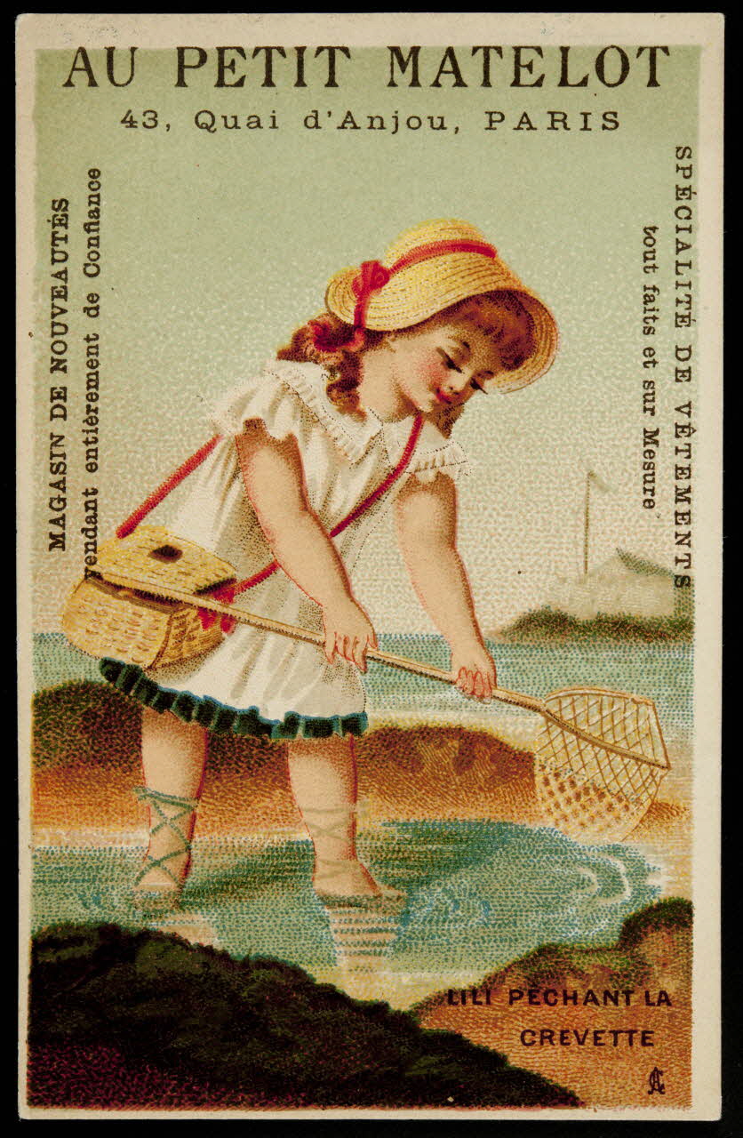 carte réclame LILI PECHANT LA  CREVETTE 1974.50.522 Photo Mucem